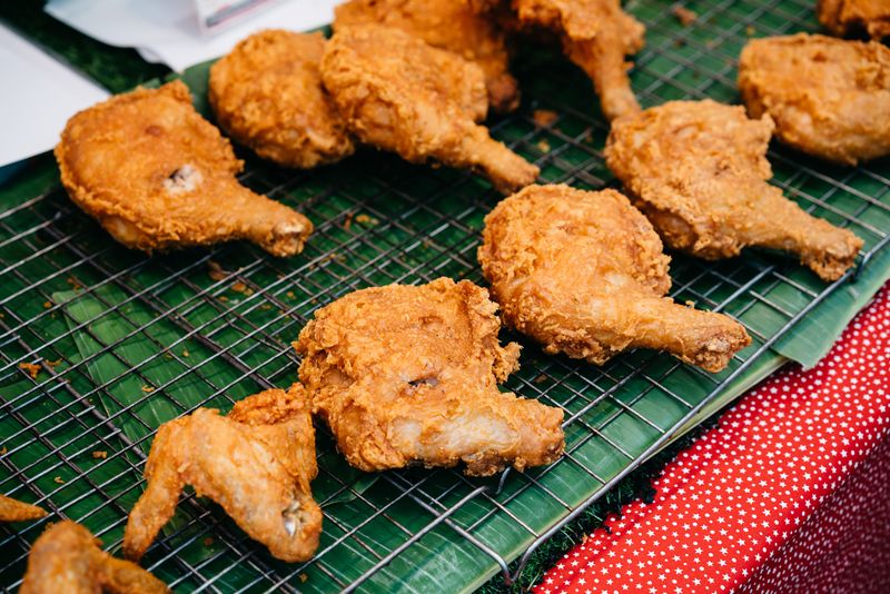 Dave's Classic Bone-In Wings with hot sauce